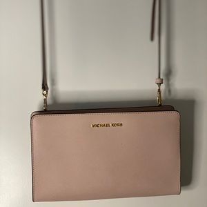 Michael Kors Large Crossbody Pink Clutch
